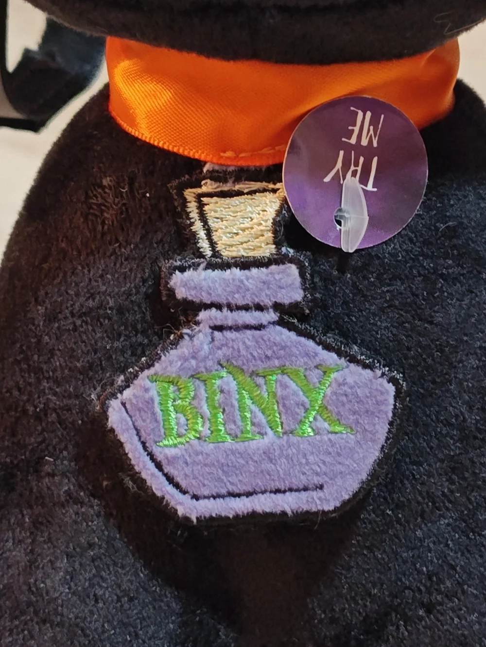 Disney Hocus Pocus Binx Plush Black Cat Light Up Eyes WORKS Spirit Halloween